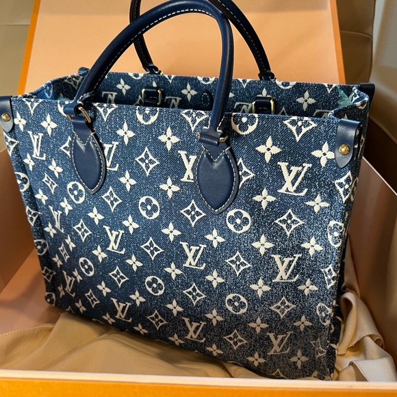 Sold ❌ New▪️Louis Vuitton Denim Onthego MM - Picture 5 of 15